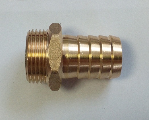 3/4" AG - 3/4" Schlauchanschluss (Bild für) 3/4" AG - 3/4" Schlauchanschluss