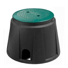 Ventilschacht Rund 9" mit Drehverschluss (Bild für) Ventilschacht Rund 9" mit Drehverschluss