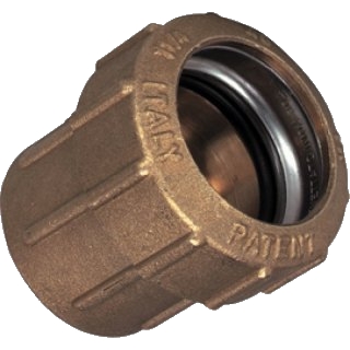 32 mm PE-Rohr Messing Anschlussverschraubung 1" IG (Bild für) 32 mm PE-Rohr Messing Anschlussverschraubung 1" IG